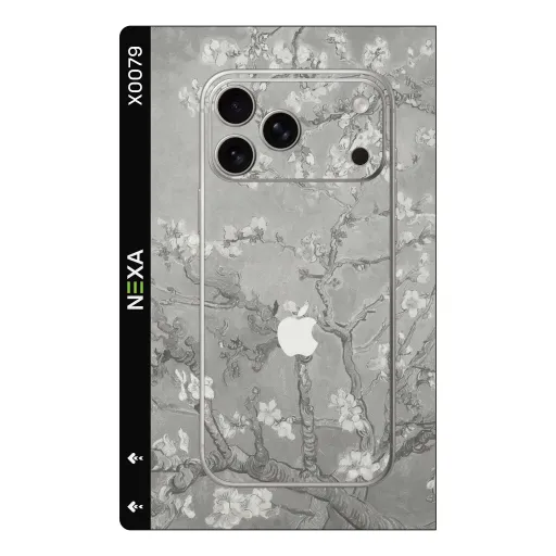 سكن Flowers بريميوم لأجهزة Phones - بيع بالجملة | Nexa Skins — X0079 - Flowers (floral, monochrome, artistic)