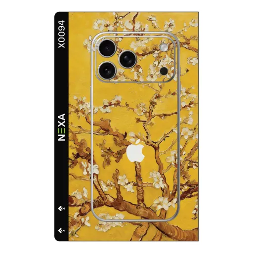 Premium Flowers Phones Skin - Wholesale | Nexa Skins — X0094 - Flowers (van gogh, almond blossom, yellow)