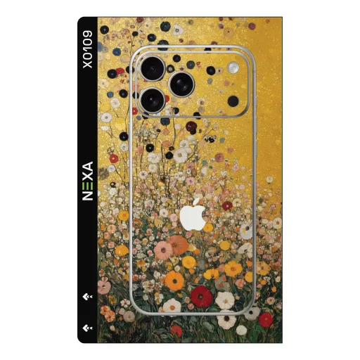 Premium Flowers Phones Skin - Wholesale | Nexa Skins — X0109 - Flowers (gustav klimt, floral, gold)