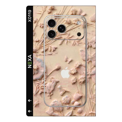 Premium Flowers Phones Skin - Wholesale | Nexa Skins — X0119 - Flowers (floral, embossed, pastel)