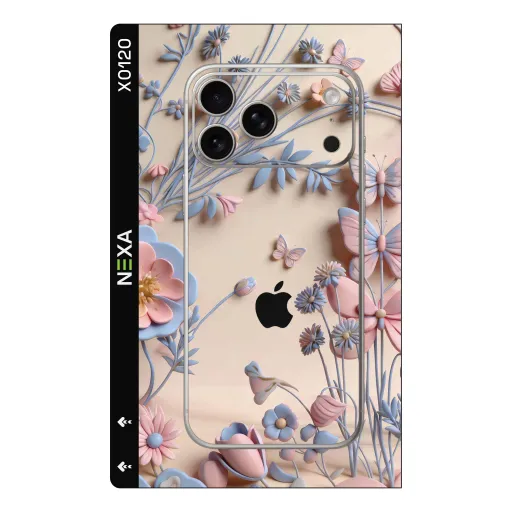 Premium Flowers Phones Skin - Wholesale | Nexa Skins — X0120 - Flowers (floral, butterflies, pastel)