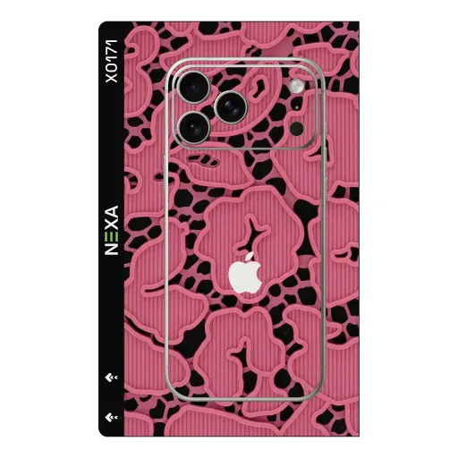 Premium Flowers Phones Skin - Wholesale | Nexa Skins — X0171 - Flowers (lace, floral, pink)