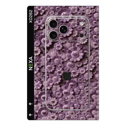 Premium Flowers Phones Skin - Wholesale | Nexa Skins — X0282 - Flowers (murakami, floral, purple)