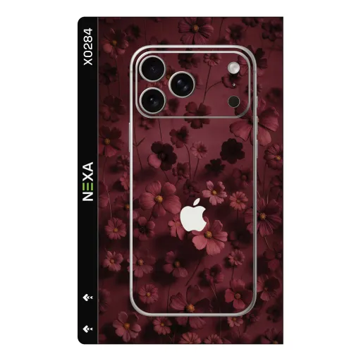 Premium Flowers Phones Skin - Wholesale | Nexa Skins — X0284 - Flowers (burgundy, floral, botanical)
