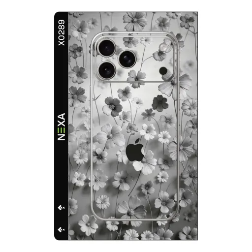Premium Flowers Phones Skin - Wholesale | Nexa Skins — X0289 - Flowers (monochrome, floral, botanical)