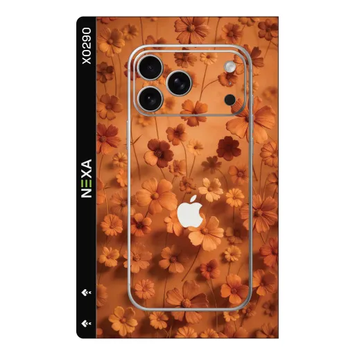 Premium Flowers Phones Skin - Wholesale | Nexa Skins — X0290 - Flowers (floral, orange, botanical)