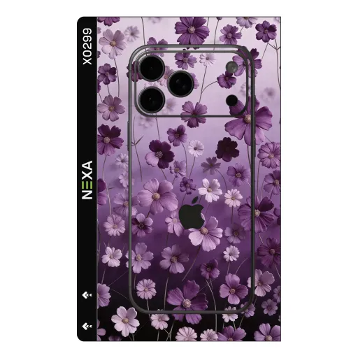 Premium Flowers Phones Skin - Wholesale | Nexa Skins — X0299 - Flowers (floral, purple, lavender)