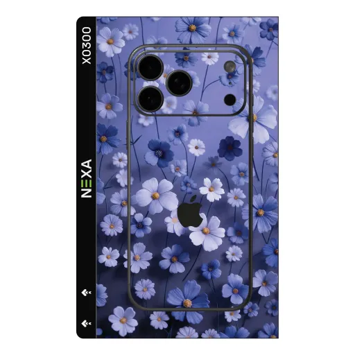 Premium Flowers Phones Skin - Wholesale | Nexa Skins — X0300 - Flowers (floral, botanical, periwinkle)