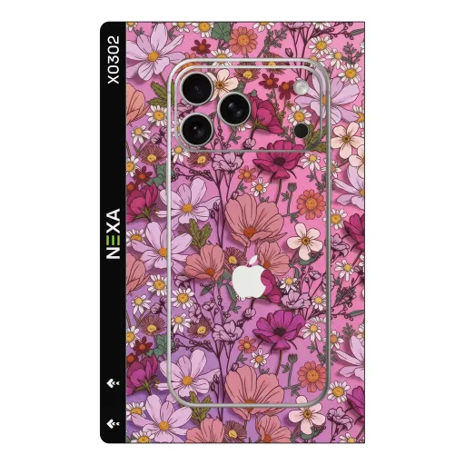 Premium Flowers Phones Skin - Wholesale | Nexa Skins — X0302 - Flowers (floral, botanical, pink)
