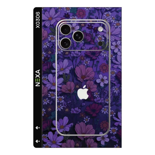 Premium Flowers Phones Skin - Wholesale | Nexa Skins — X0306 - Flowers (purple, floral, botanical)