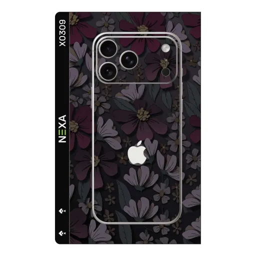 Premium Flowers Phones Skin - Wholesale | Nexa Skins — X0309 - Flowers (floral, botanical, dark floral)