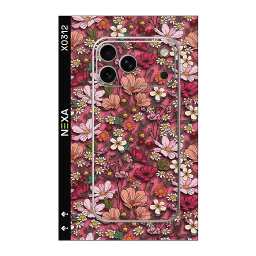 Premium Flowers Phones Skin - Wholesale | Nexa Skins — X0312 - Flowers (floral, botanical, pink)