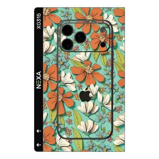 Premium Flowers Phones Skin - Wholesale | Nexa Skins — X0315 - Flowers (floral, retro, botanical)