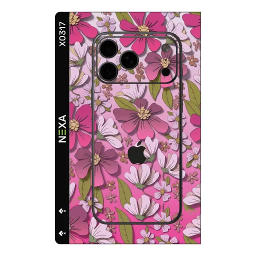 Premium Flowers Phones Skin - Wholesale | Nexa Skins — X0317 - Flowers (floral, pink, botanical)