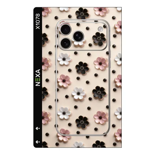 Premium Flowers Phones Skin - Wholesale | Nexa Skins — X1078 - Flowers (floral, polka dot, feminine)