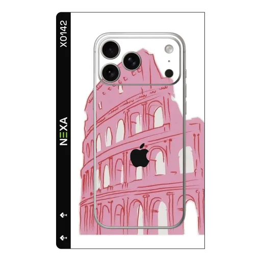 Premium Girls Phones Skin - Wholesale | Nexa Skins — X0142 - Girls (rome, colosseum, pink)