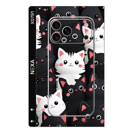 Premium Girls Phones Skin - Wholesale | Nexa Skins — X0791 - Girls (cat, cartoon, cute)