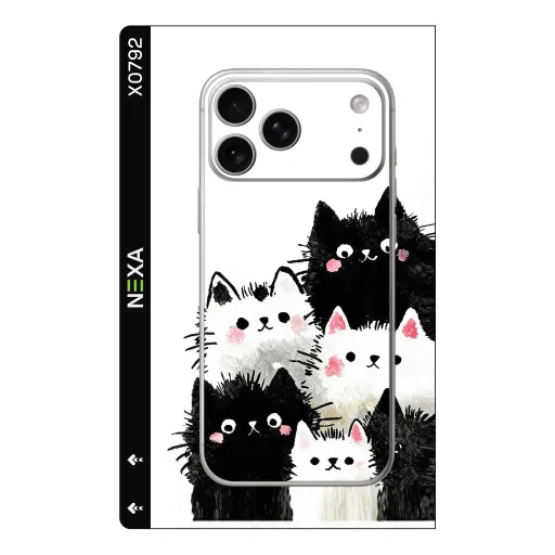 Premium Girls Phones Skin - Wholesale | Nexa Skins — X0792 - Girls (cats, illustration, whimsical)