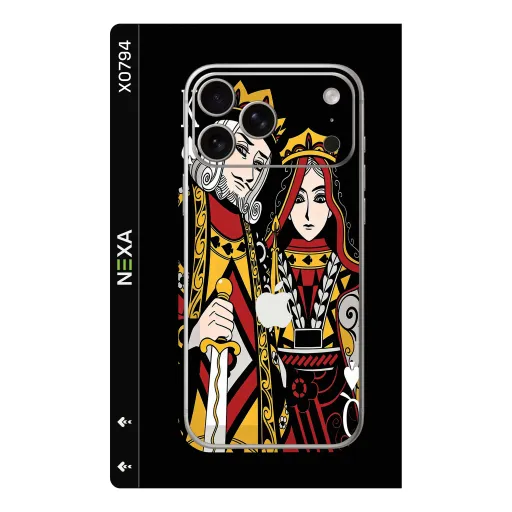 Premium Girls Phones Skin - Wholesale | Nexa Skins — X0794 - Girls (playing cards, royal, vector art)