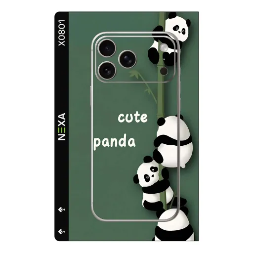 Premium Girls Phones Skin - Wholesale | Nexa Skins — X0801 - Girls (panda, cute, bamboo)