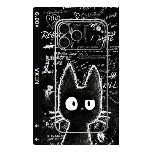 Premium Girls Phones Skin - Wholesale | Nexa Skins — X0819 - Girls (graffiti, monochrome, streetwear)