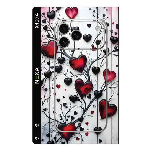 Premium Girls Phones Skin - Wholesale | Nexa Skins — X1074 - Girls (hearts, floral, romantic)