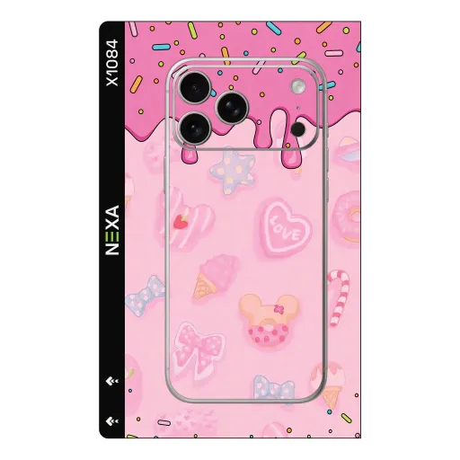 Premium Girls Phones Skin - Wholesale | Nexa Skins — X1084 - Girls (pink, kawaii, sprinkles)