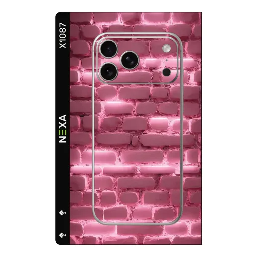 سكن Girls بريميوم لأجهزة Phones - بيع بالجملة | Nexa Skins — X1087 - Girls (pink, brick, texture)