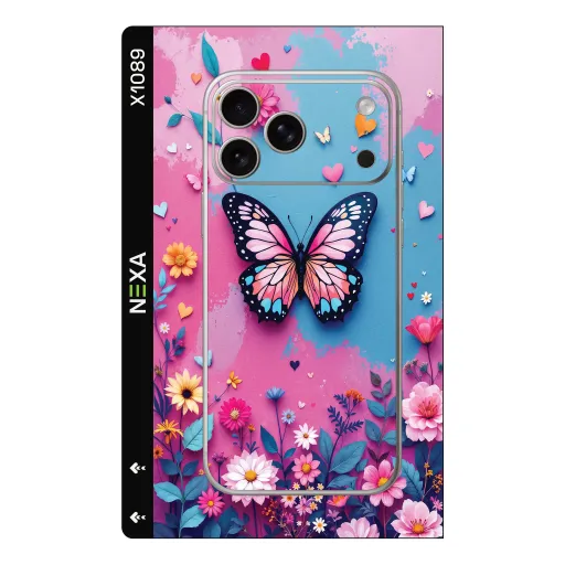 Premium Girls Phones Skin - Wholesale | Nexa Skins — X1089 - Girls (butterfly, floral, pastel)
