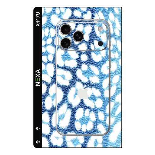 Premium Girls Phones Skin - Wholesale | Nexa Skins — X1179 - Girls (leopard print, blue, animal skin)