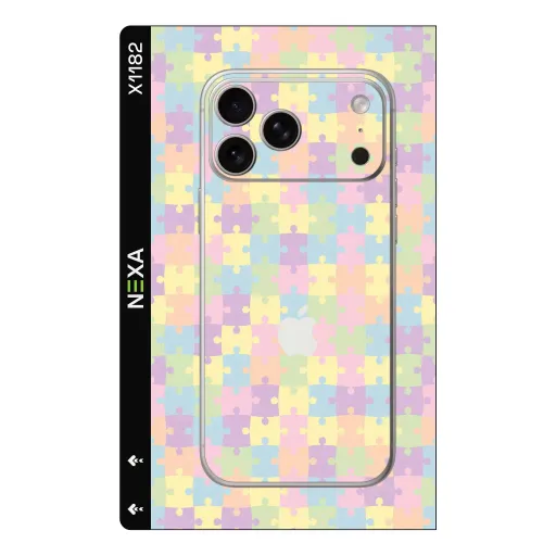 Premium Girls Phones Skin - Wholesale | Nexa Skins — X1182 - Girls (puzzle, pastel, playful)