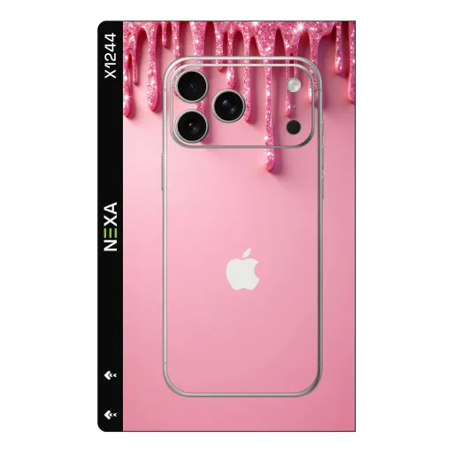 Premium Girls Phones Skin - Wholesale | Nexa Skins — X1244 - Girls (pink, glitter, drip)