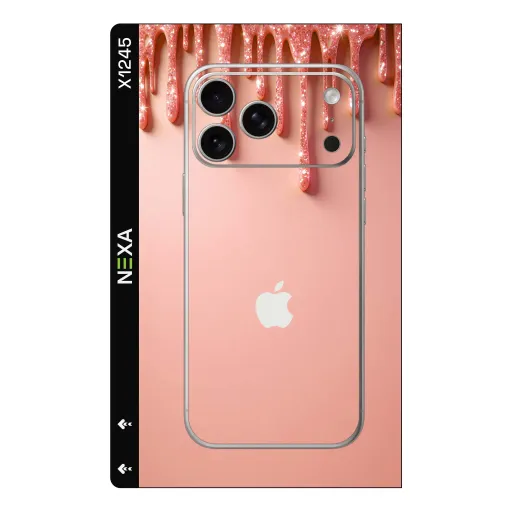 Premium Girls Phones Skin - Wholesale | Nexa Skins — X1245 - Girls (pink, rose gold, glitter)