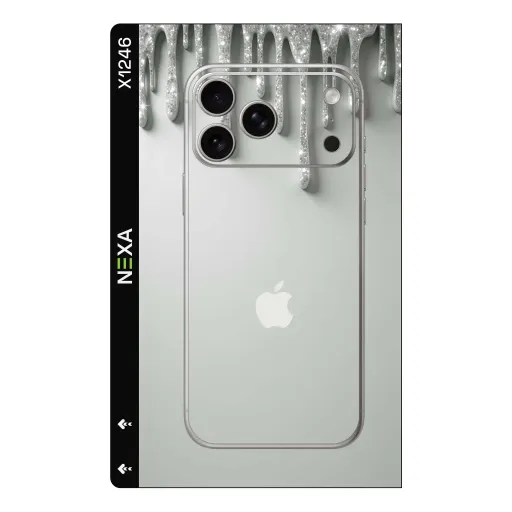 Premium Girls Phones Skin - Wholesale | Nexa Skins — X1246 - Girls (glitter, silver, liquid)