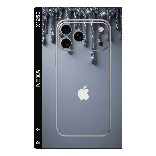 Premium Girls Phones Skin - Wholesale | Nexa Skins — X1250 - Girls (glitter, silver, metallic)