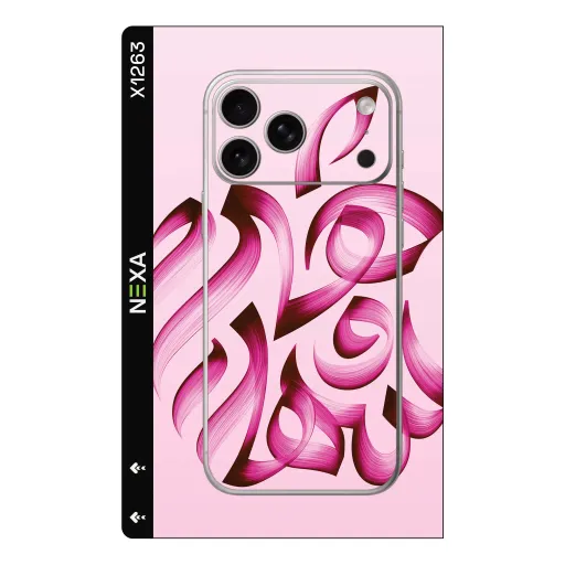 Premium Girls Phones Skin - Wholesale | Nexa Skins — X1263 - Girls (pink, calligraphy, abstract)