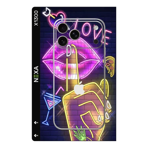 Premium Girls Phones Skin - Wholesale | Nexa Skins — X1300 - Girls (neon, brick, glowing)
