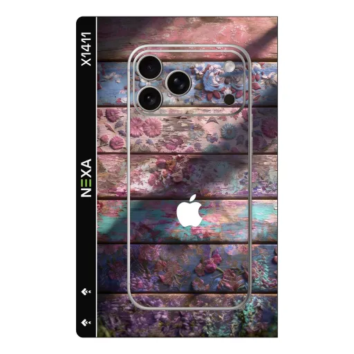Premium Girls Phones Skin - Wholesale | Nexa Skins — X1411 - Girls (floral, rustic, wood grain)