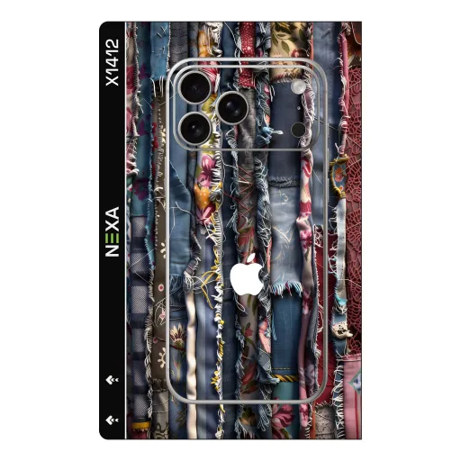 Premium Girls Phones Skin - Wholesale | Nexa Skins — X1412 - Girls (patchwork, denim, boho)
