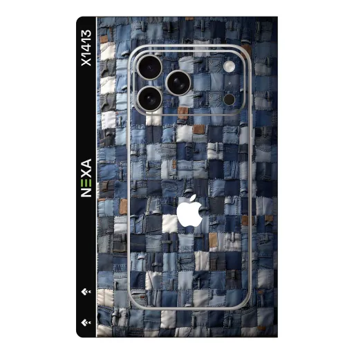 سكن Girls بريميوم لأجهزة Phones - بيع بالجملة | Nexa Skins — X1413 - Girls (denim, patchwork, fabric)