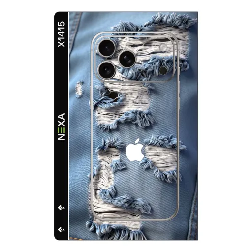 Premium Girls Phones Skin - Wholesale | Nexa Skins — X1415 - Girls (denim, distressed, frayed)