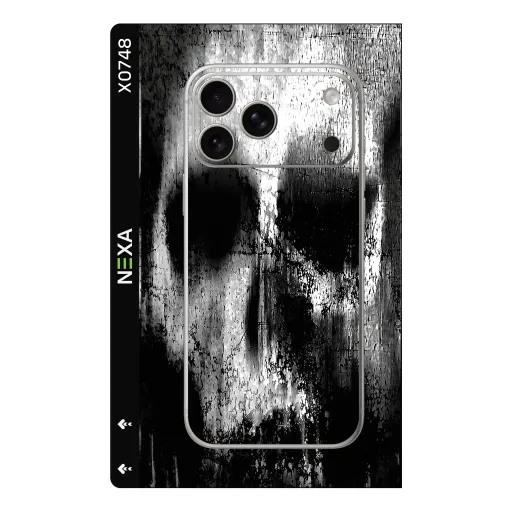 Premium Graffiti & Paint Phones Skin - Wholesale | Nexa Skins — X0748 - Graffiti & Paint (skull, grunge, monochromatic)