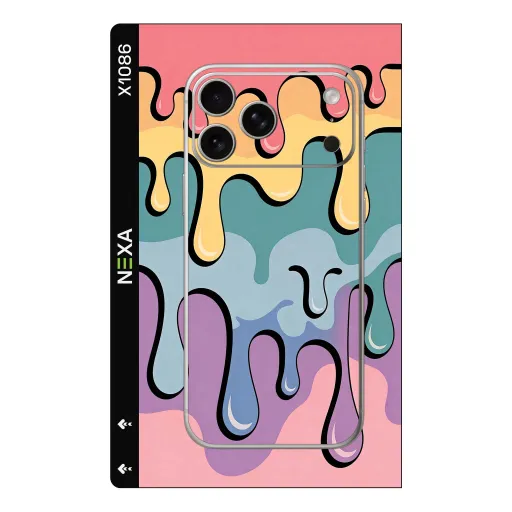 Premium Graffiti & Paint Phones Skin - Wholesale | Nexa Skins — X1086 - Graffiti & Paint (dripping paint, rainbow, colorful)
