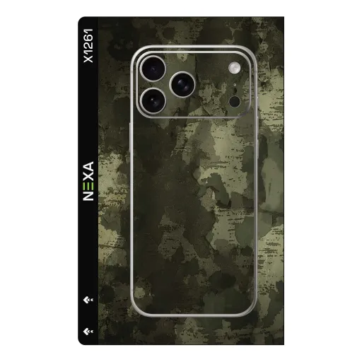 Premium Graffiti & Paint Phones Skin - Wholesale | Nexa Skins — X1261 - Graffiti & Paint (camouflage, military, forest green)