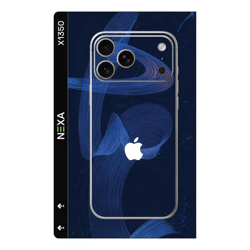Premium Graffiti & Paint Phones Skin - Wholesale | Nexa Skins — X1350 - Graffiti & Paint (abstract, navy blue, brush stroke)