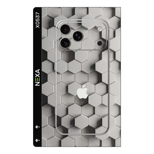 Premium Honeycomb Phones Skin - Wholesale | Nexa Skins — X0537 - Honeycomb (hexagon, geometric, monochromatic)