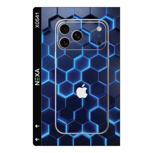 Premium Honeycomb Phones Skin - Wholesale | Nexa Skins — X0541 - Honeycomb (hexagonal, tech, neon)