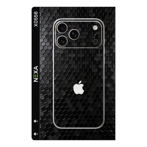 Premium Honeycomb Phones Skin - Wholesale | Nexa Skins — X0556 - Honeycomb (carbon fiber, matte black, geometric)