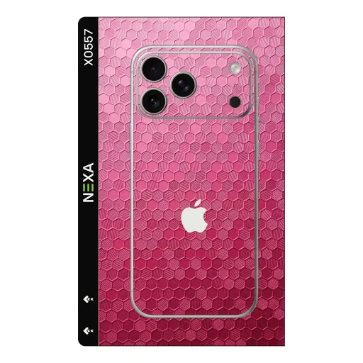 Премиальный скин Honeycomb для Phones — оптом | Nexa Skins — X0557 - Honeycomb (pink, geometric, textured)