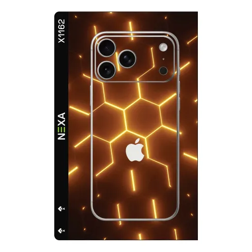 Премиальный скин Honeycomb для Phones — оптом | Nexa Skins — X1162 - Honeycomb (hexagon, futuristic, neon)